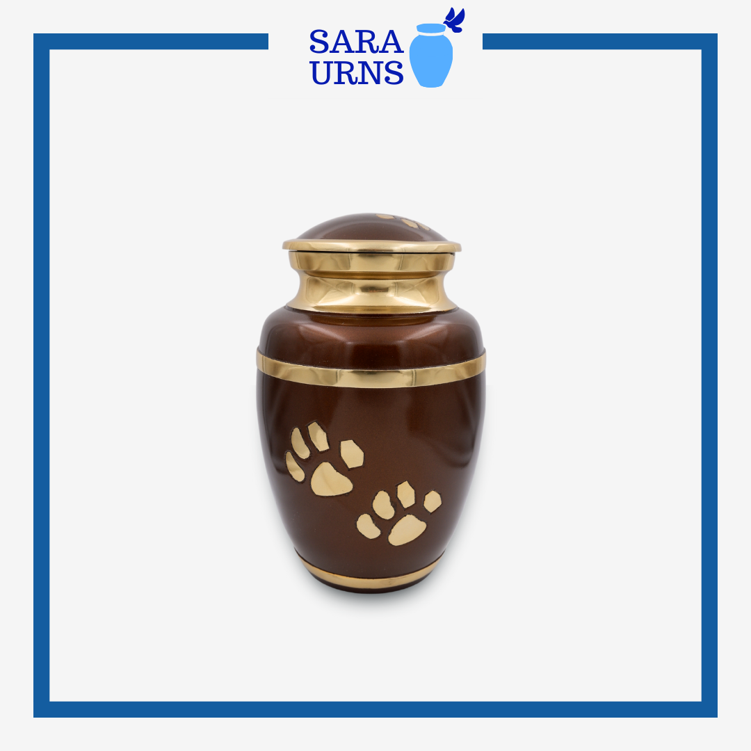 Metal pet outlet urns