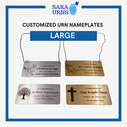 Large Customized Urn Nameplates
