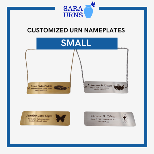 Small Customized Urn Nameplates