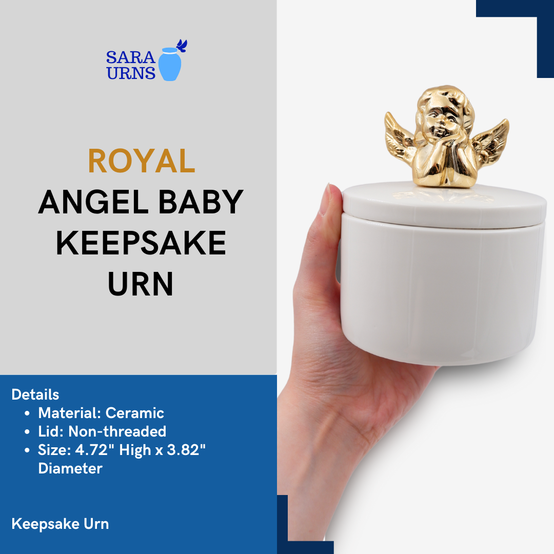Royal Angel Baby Keepsake Urn