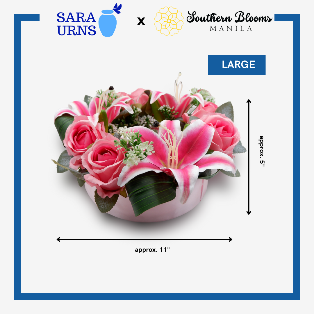 Large Forever Urn Flower Arrangement Pink