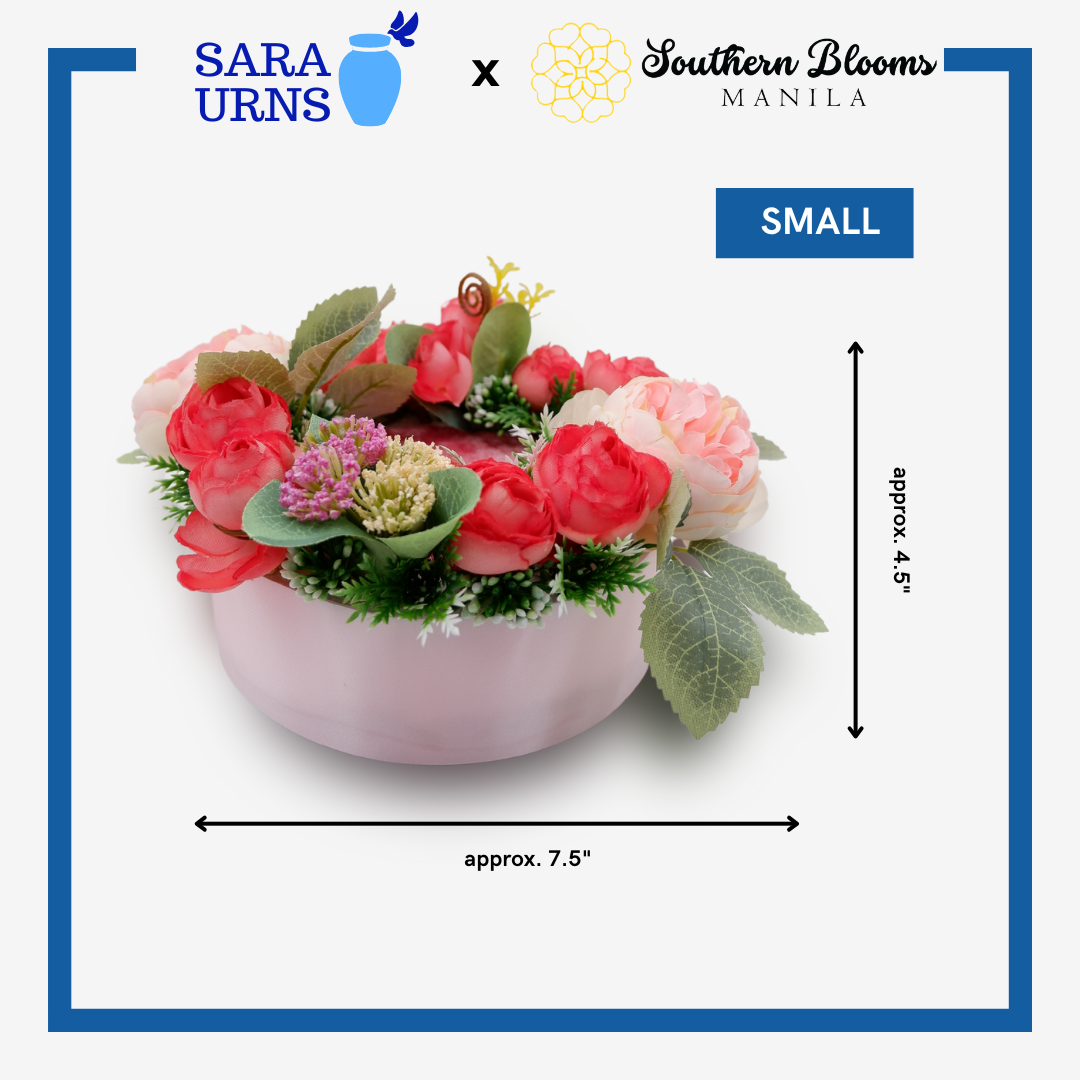 Small Forever Urn Flower Arrangement Blush Pink